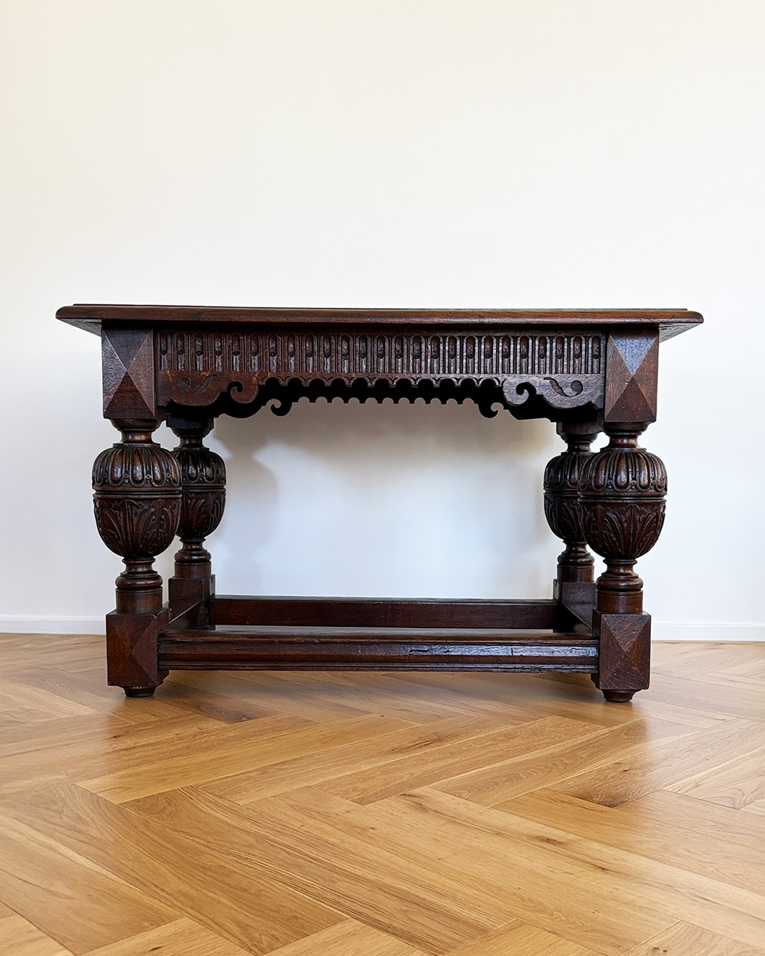 19th century oak table in Renaissance style