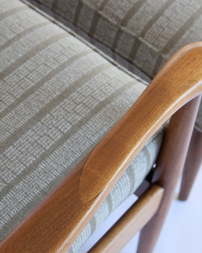 Scandinavian mid-century lounge chair & ottoman