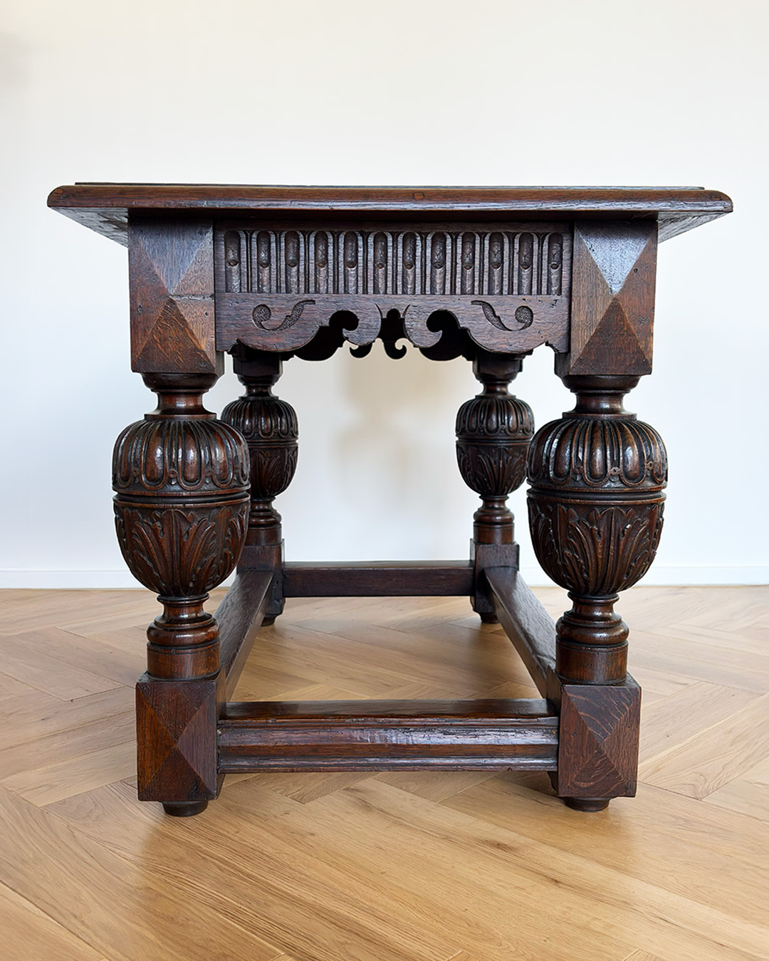 19th century oak table in Renaissance style