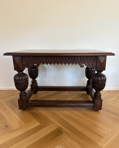 19th century oak table in Renaissance style