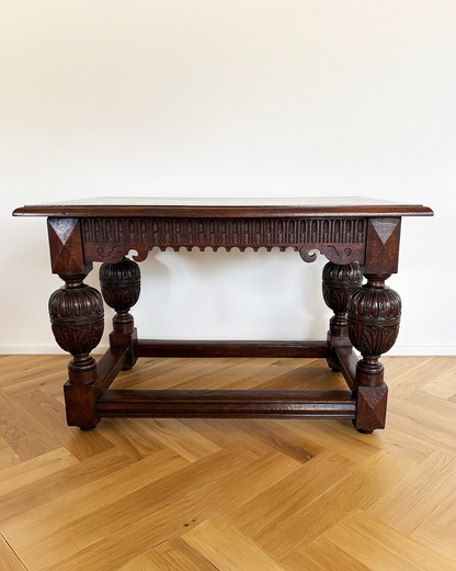19th century oak table in Renaissance style