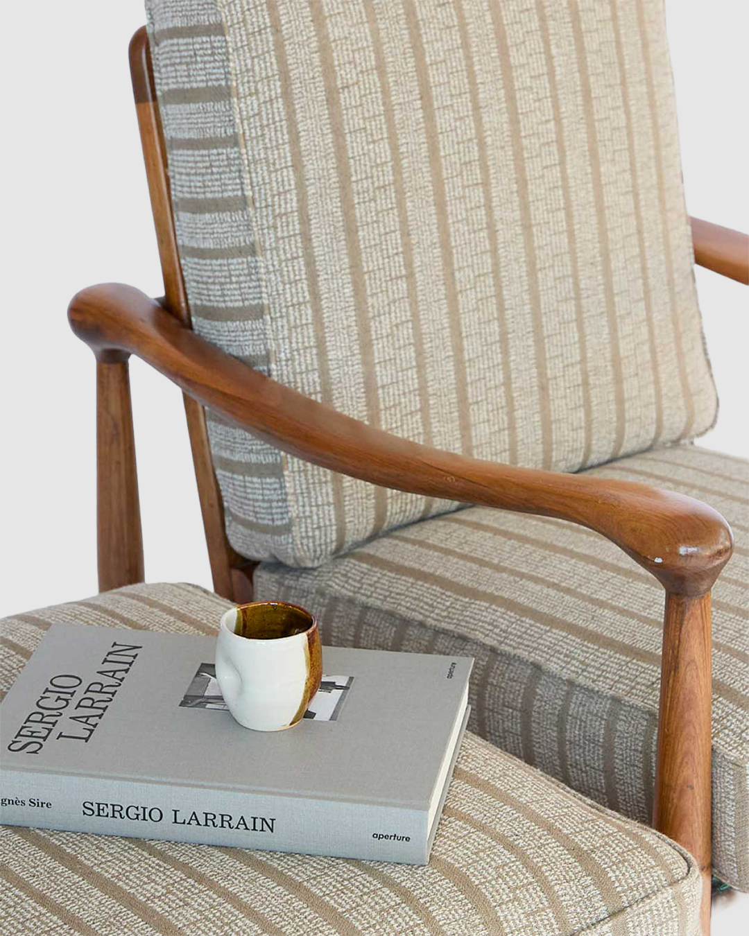 Scandinavian mid-century lounge chair & ottoman
