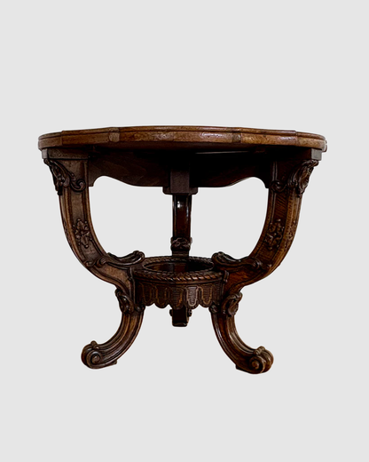 19th-century tortoiseshell veneer occasional table – France or Italy