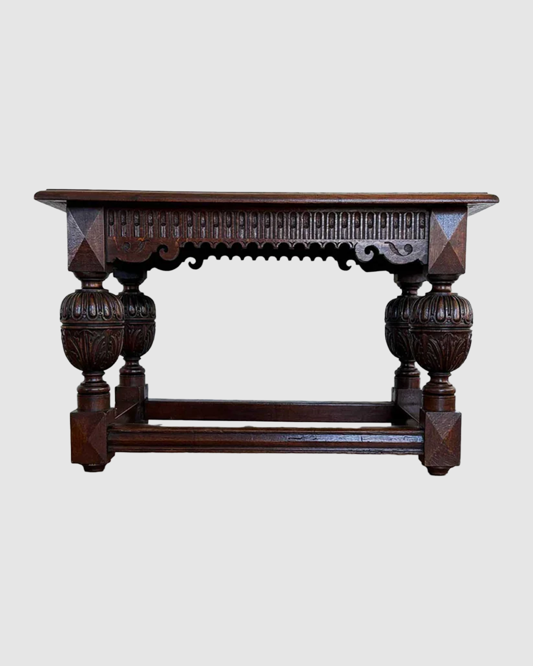 19th century oak table in Renaissance style