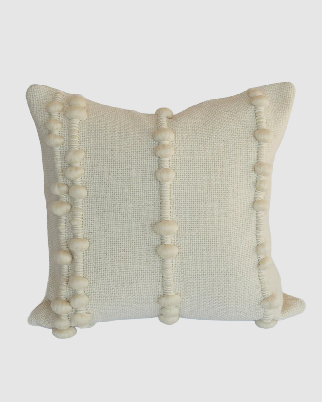 Ivory cushion in Patagonian sheep wool