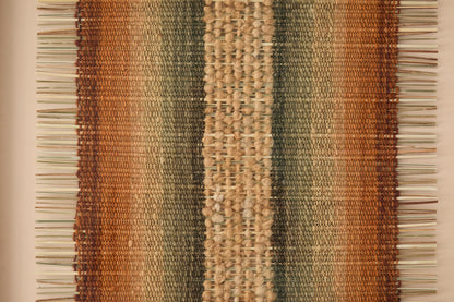 Textile wall art in wool and manila hemp